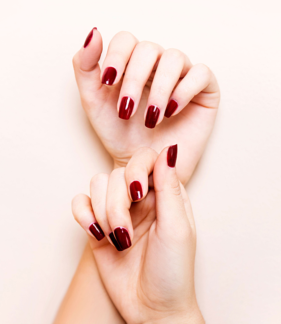 Perfect red nails